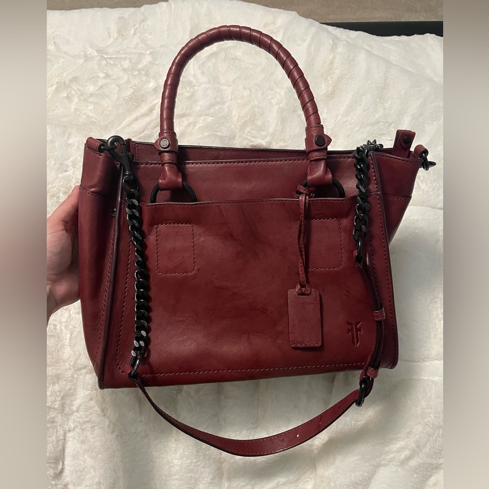 Frye Demi Satchel in Burnt Apple